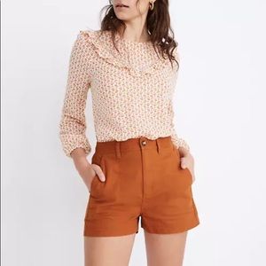 Madewell Camp Shorts - XXS - Burnt Sienna
